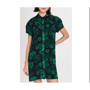 Alice and Olivia Jen Floral Shirt dress